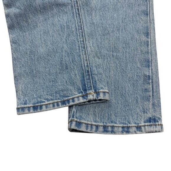 Reformation Liza Ultra High Rise Slim Straight Jeans Malta Blue Women's Size 24 - Picture 5 of 6